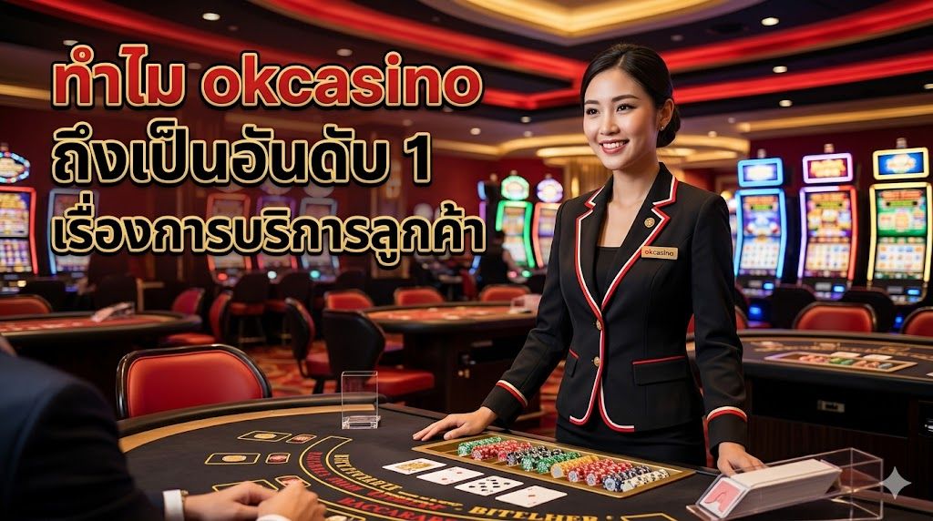 ทำไม okcasino ถึงเป็นอันดับ 1 เรื่องการบริการลูกค้า ปี 2026  รีวิว ok casino คาสิโนออนไลน์อันดับ 1