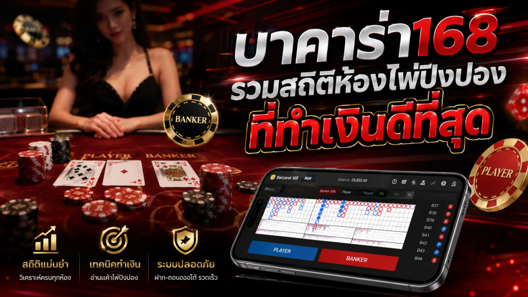 บาคาร่า168 รวมสถิติห้องไพ่ปิงปองที่ทำเงินดีที่สุด ปี 2026 วิเคราะห์ครบทุกมุมสำหรับสายทำกำไร