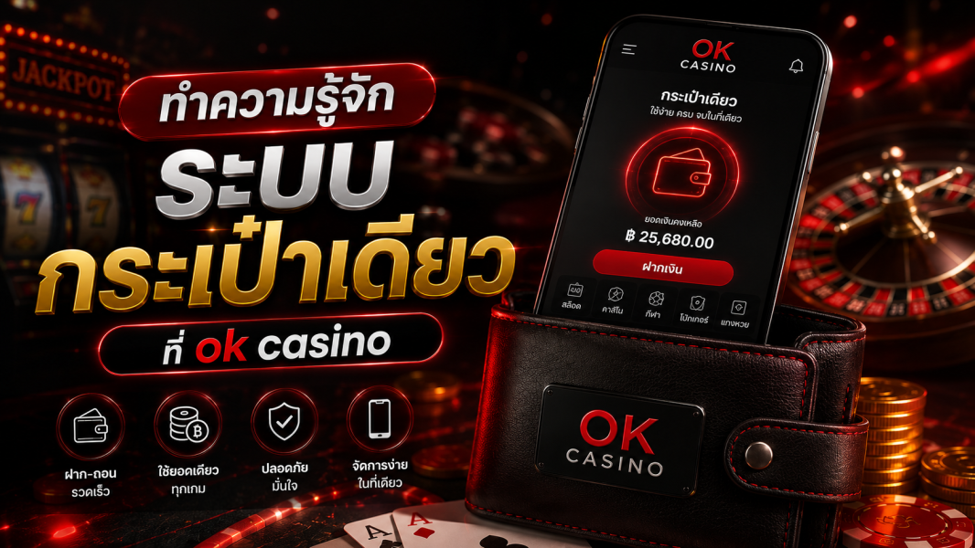 ok casino ระบบกระเป๋าเดียว คืออะไร? เจาะลึกระบบใหม่คาสิโนออนไลน์ยอดนิยมปี 2026