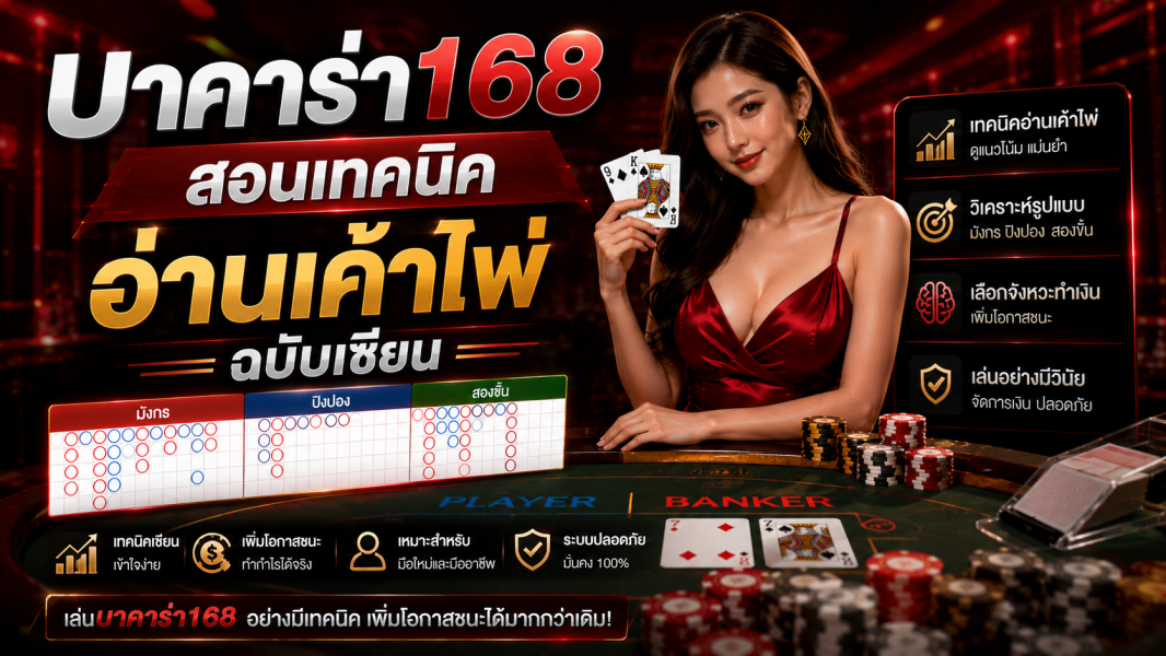 บาคาร่า168 สอนเทคนิคอ่านเค้าไพ่ฉบับเซียน อัปเดตล่าสุดปี 2026