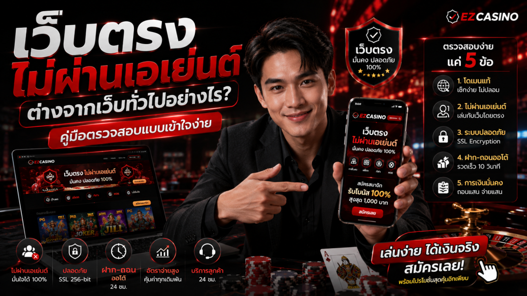 สล็อตเว็บตรง100% 2026 หมายถึงอะไร? ทำความเข้าใจก่อนเลือกเกมสล็อตออนไลน์