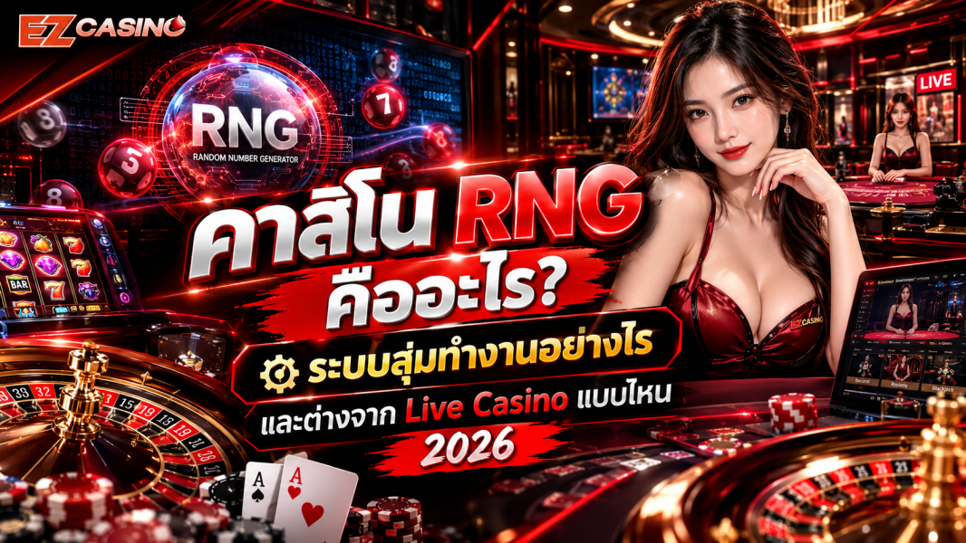 คาสิโน RNG คืออะไร? ระบบสุ่มทำงานอย่างไร และต่างจาก Live Casino แบบไหน 2026