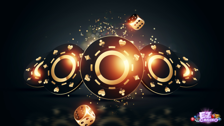 ชิพและลูกเต๋า บนเว็บ ezcasino เว็บตรง มีการแจกสูตรคาสิโน และเครดิตฟรี