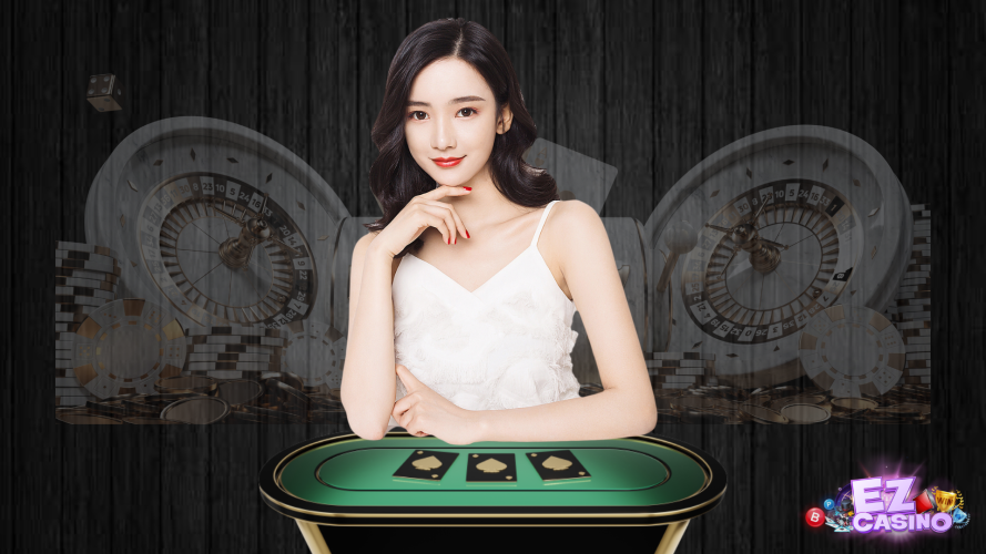 สาวสวยในชุดสีขาวจะมาแนะนำแหล่ง รวมคาสิโน ที่ใหญ่ที่สุดในประเทศไทย ezcasino