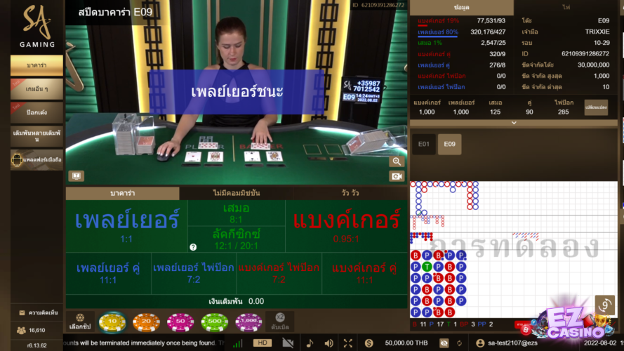 สมัครบาคาร่า 888 เพื่อเดิมพันเกม คาสิโน บนเว็บไซต์อันดับ 1 อย่าง ezcasino