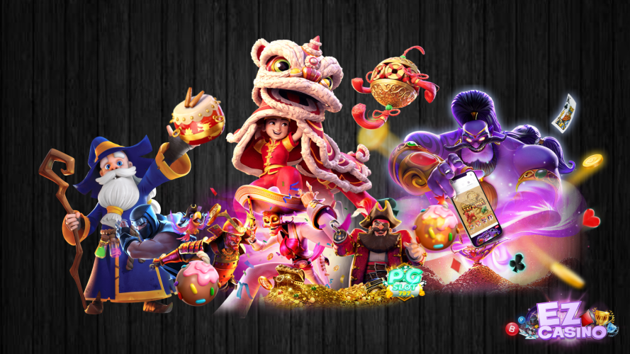 เหล่ามาสคอตจากเว็บไซต์ ezcasino ที่จะพากันมาแจก โปรโมชั่นสล็อต ให้อย่างทั่วถึง