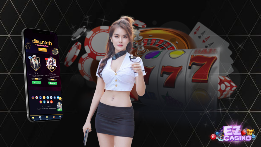 สาวสวยกับ มือถือที่เปิดสูตรเซียนบาคาร่า จากผู้ให้บริการ คาสิโนออนไลน์ 777