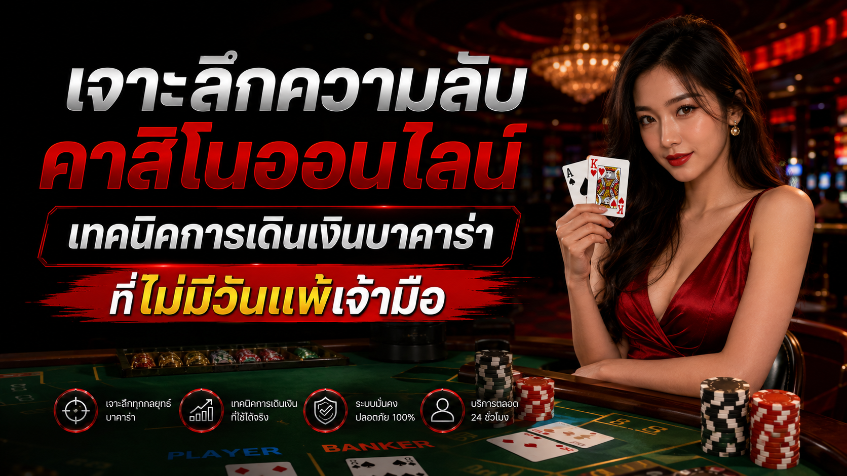 คาสิโนออนไลน์ ปี 2026 เจาะลึกเทคนิคบริหารเงินบาคาร่าอย่างมืออาชีพ ลดความเสี่ยง เล่นอย่างมีวินัยและปลอดภัย