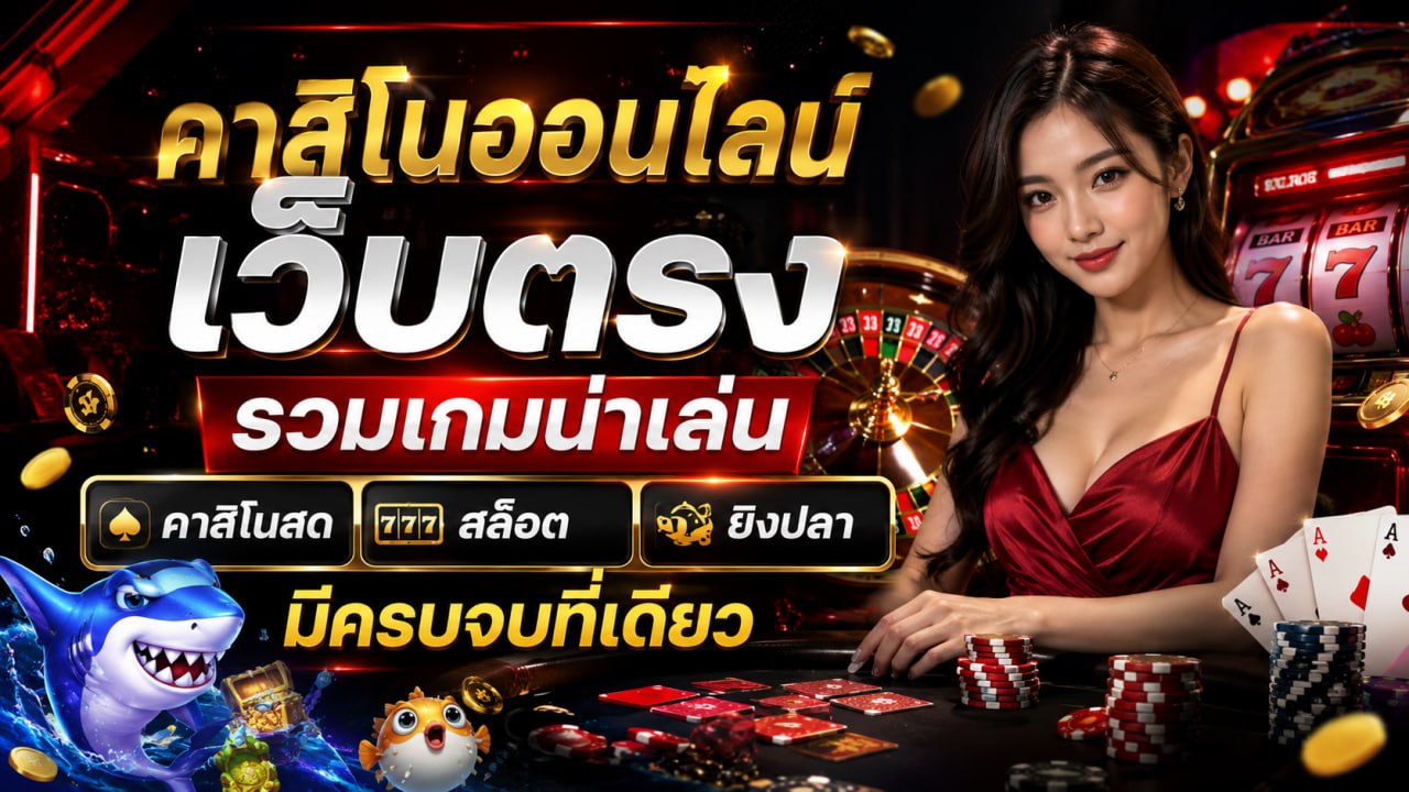 คาสิโนออนไลน์ เว็บตรง รวมเกมน่าเล่น คาสิโนสด สล็อต ยิงปลา มีครบจบที่เดียว ปี 2026