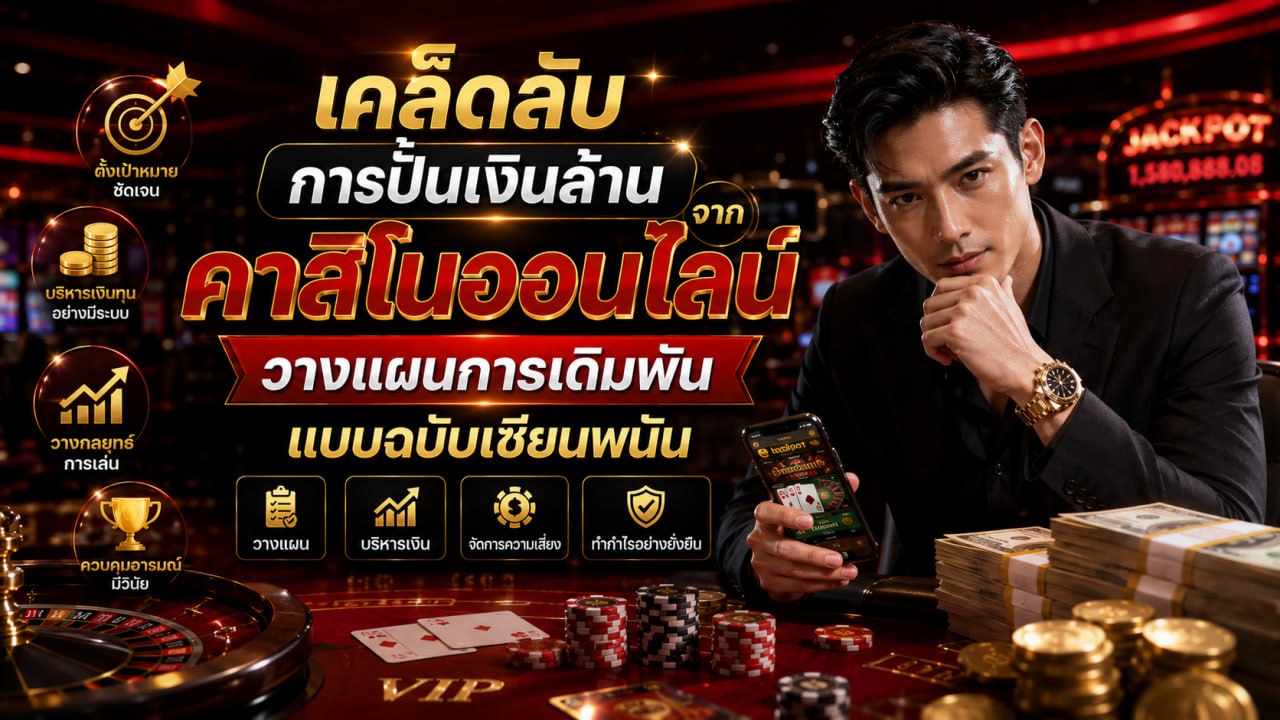 คาสิโนออนไลน์ 2026 วางแผนการเดิมพันอย่างมีระบบ เพิ่มโอกาสบริหารทุนอย่างมืออาชีพ