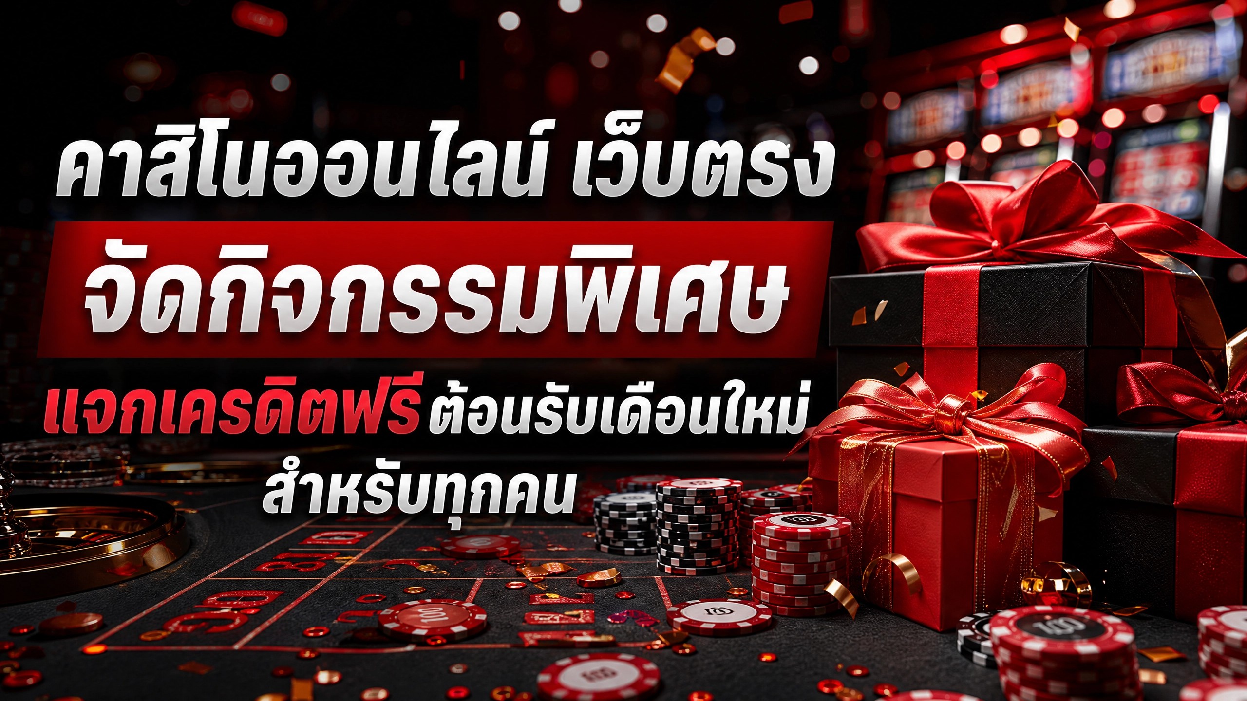 คาสิโนออนไลน์ เว็บตรง ezcasino จัดกิจกรรมพิเศษ แจกเครดิตฟรี ต้อนรับเดือนใหม่สำหรับทุกคน 2026