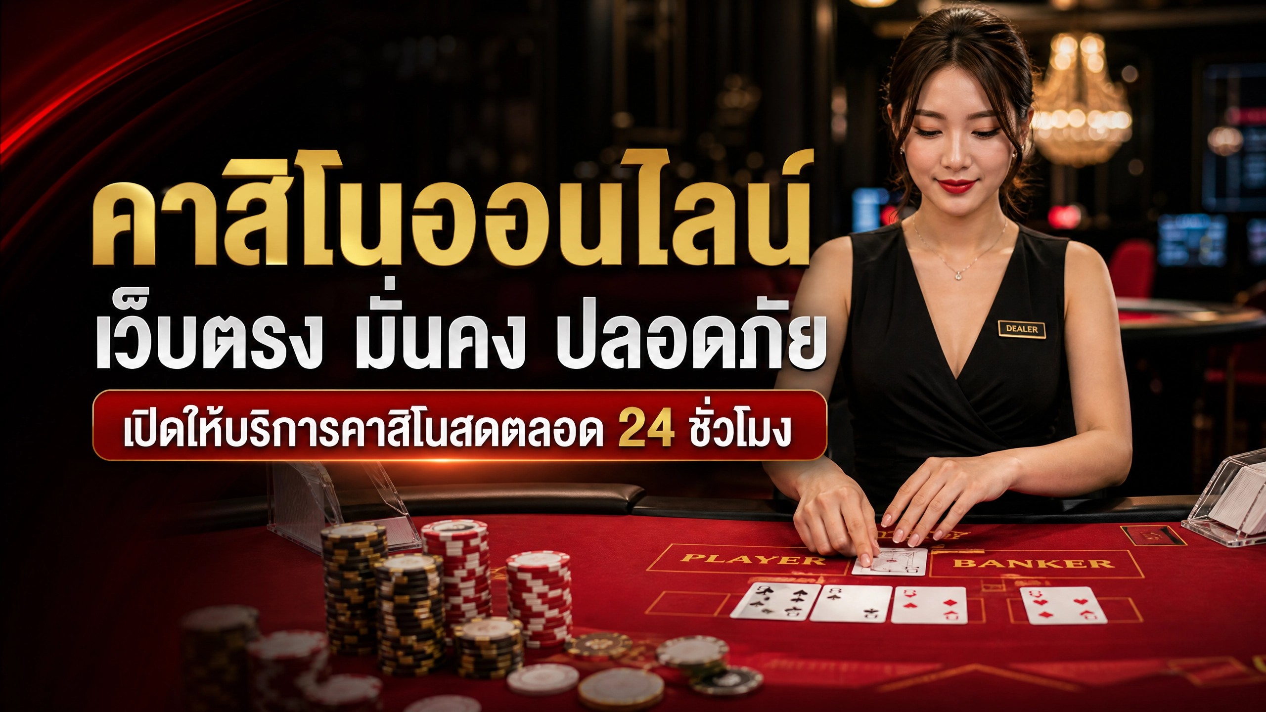 คาสิโนออนไลน์ เว็บตรง มั่นคง ปลอดภัย เปิดให้บริการคาสิโนสดตลอด 24 ชั่วโมง อัปเดตปี 2026