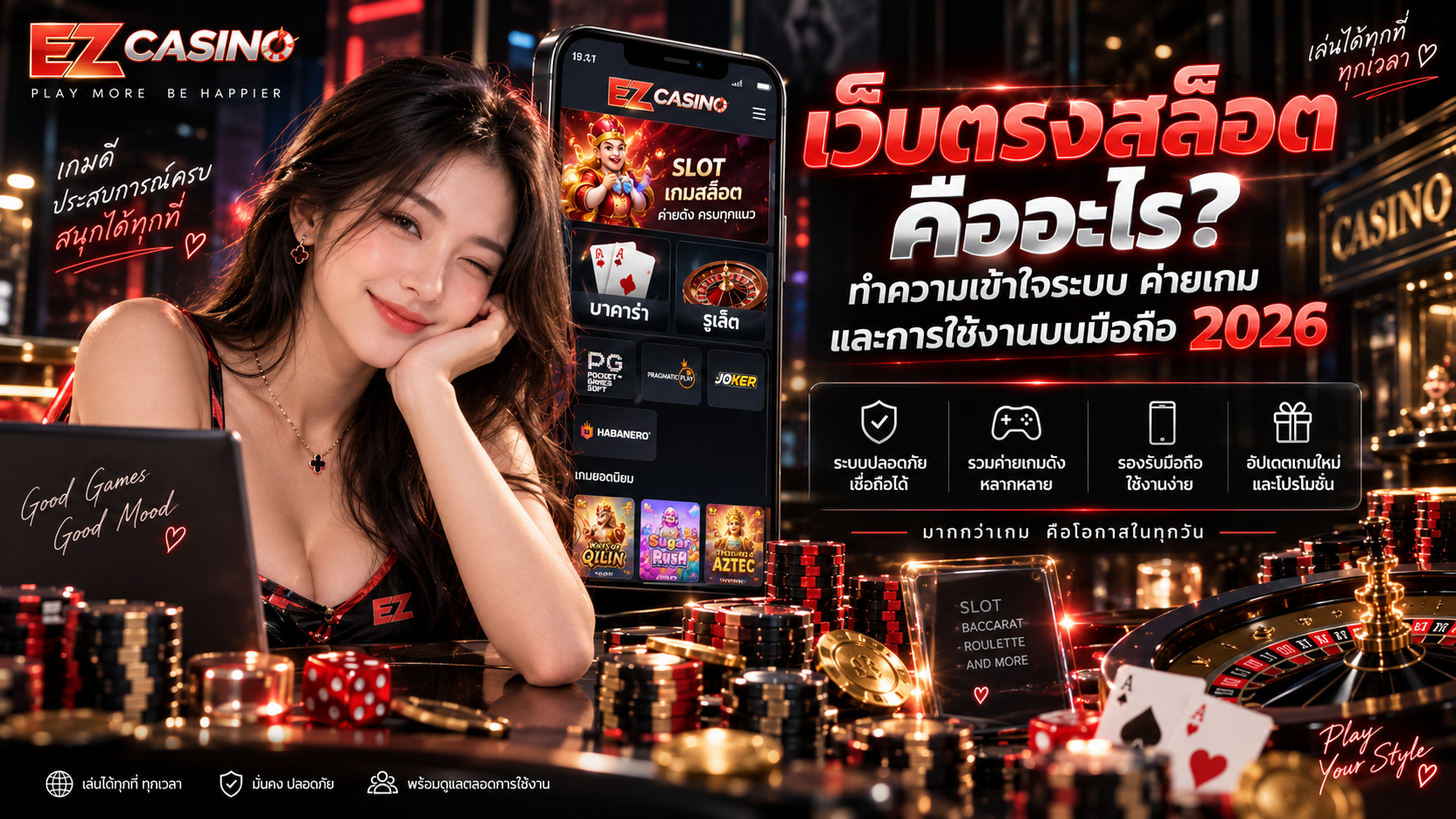 เว็บตรงสล็อต คืออะไร? ทำความเข้าใจระบบ ค่ายเกม และการใช้งานบนมือถือ 2026